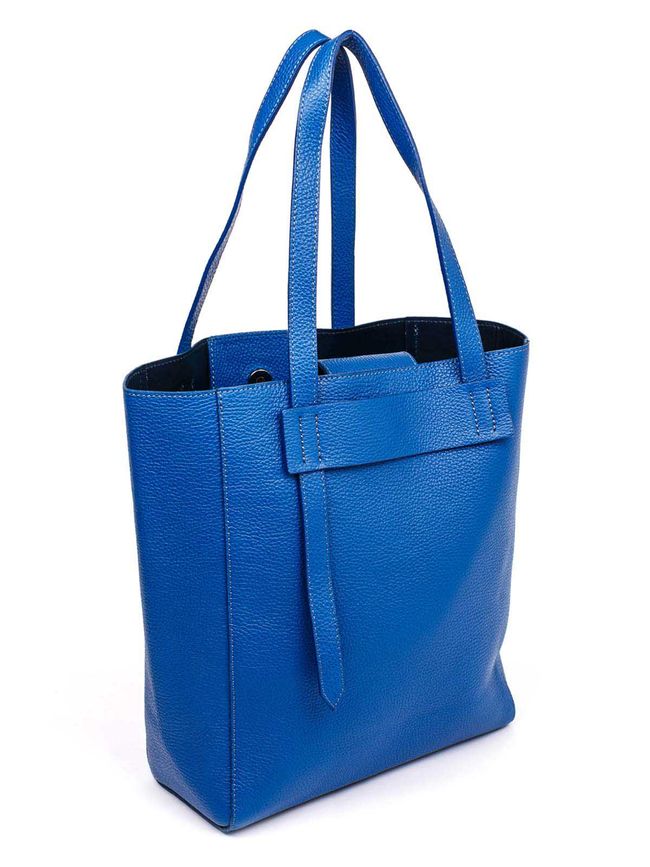 Шкіряна сумка шоппер Сумка Italian Bags 1682 1682_blue фото
