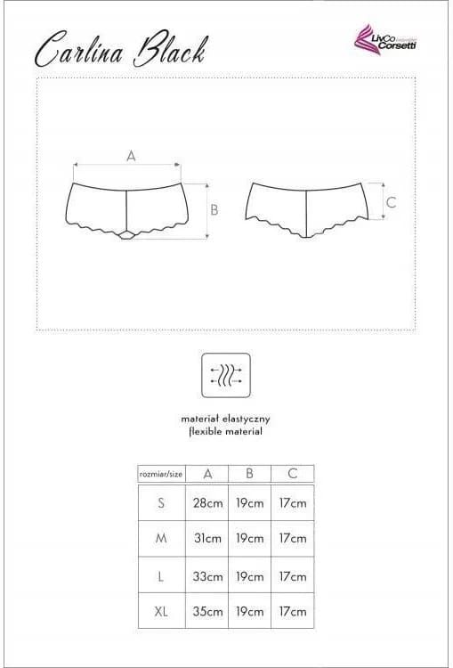 Шортики LivCo Corsetti Carlina Чорні S/M 98458 фото
