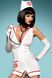 Ролевой костюм медсестры со стетоскопом Obsessive Emergency dress Белый S/M MR43814 фото 3