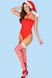 Сексуальный новогодний костюм Obsessive Kissmas teddy Красный S/M 85739 фото 5