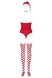 Сексуальный новогодний костюм Obsessive Kissmas teddy Красный S/M 85739 фото 4