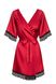 Obsessive Sensuelia robe with lace, Red, S, M, S/M