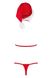 Новогодний костюм снегурочки Obsessive Santastic set costume Красный M/L 96225 фото 3