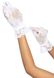 Кружевные перчатки Leg Avenue Floral lace wristlength gloves One Size Белые SO9162 фото 2