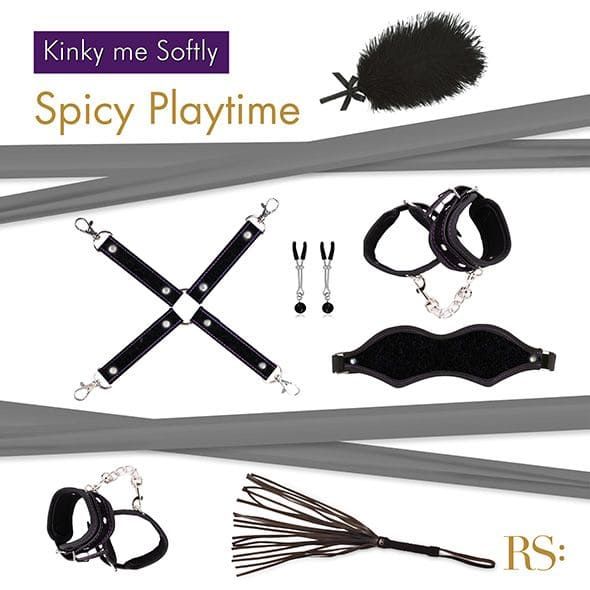 Подарочный набор для BDSM RIANNE S Kinky Me Softly: 8 предметов Черный SO3864 фото