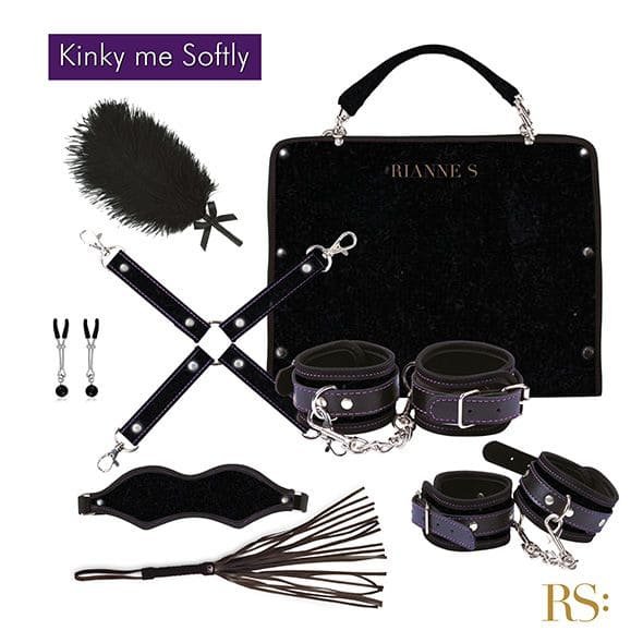 Подарунковий набір для BDSM RIANNE S Kinky Me Softly: 8 предметів Чорний SO3864 фото