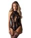 Bodystocking jumpsuit Obsessive F240, Black, XL, 2XL