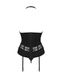 Корсет Obsessive Serafia corset Черный XL/2XL 99586 фото 9
