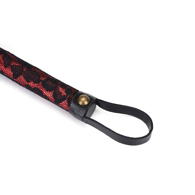 Flogger Liebe Seele Victorian Garden Flogger Black and Red One Size