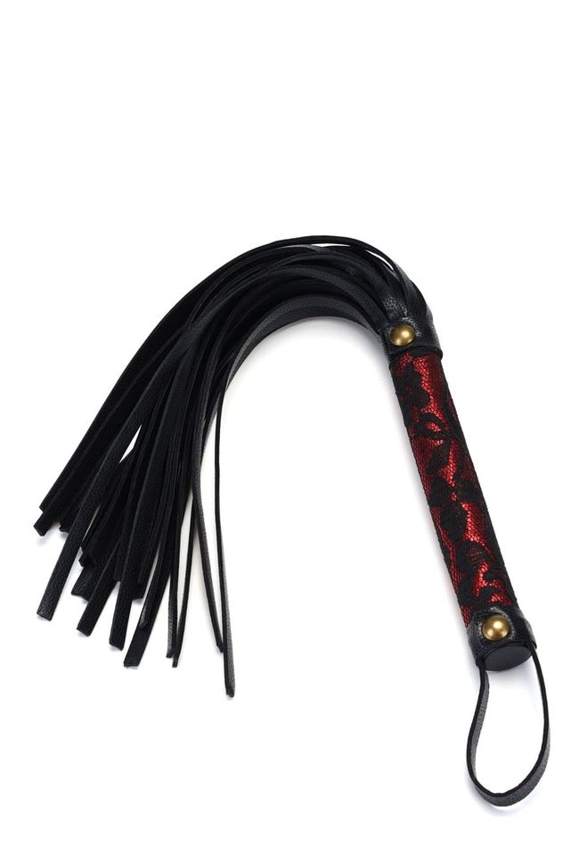 Flogger Liebe Seele Victorian Garden Flogger Black and Red One Size