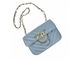 Women's handbag on a crossbody chain Firenze Italy F-IT-056LBL-G, Голубой