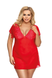 Chemise and thong Anais Sydney Red 3XL/4XL