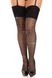 Чулки под пояс Leg Avenue Wide Top Rhinestone Sheer Stockings Черные One Size SX1064 фото 1