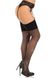 Чулки под пояс Leg Avenue Wide Top Rhinestone Sheer Stockings Черные One Size SX1064 фото 2