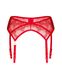 Obsessive Aliosa Lace Garter Belt, Red, 2XL, 3XL, 2XL/3XL