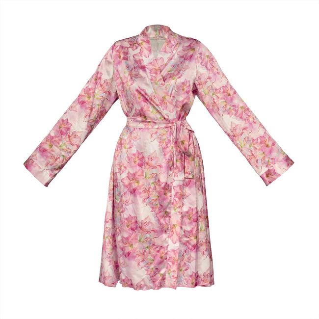Атласный пеньюар Anais Miyu one robe Розовый L/XL 97282 фото