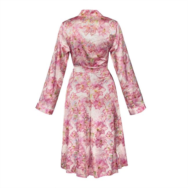 Атласный пеньюар Anais Miyu one robe Розовый L/XL 97282 фото