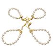 Наручники та поножі LOCKINK Pearl Handcuffs&Anklecuffs Білі One Size