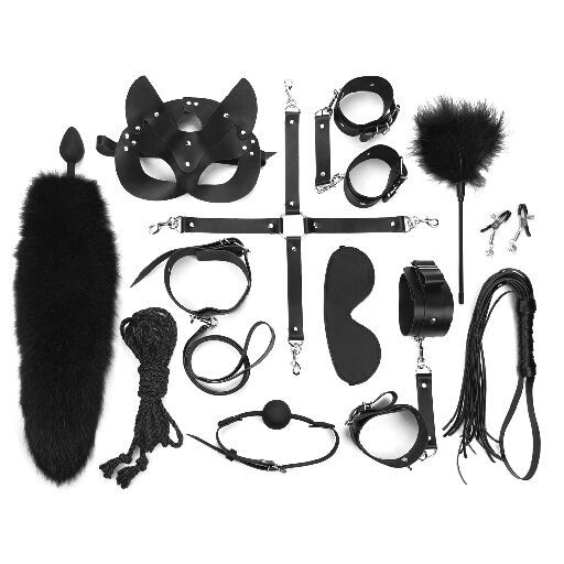 Набір Art of Sex - Maxi BDSM Set Leather, 13 предметів, натуральна шкіра SO7139 фото