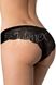 Seamless Brazilian panties with lace Julimex Tanga Black S