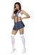 Эротический игровой костюм студентки Studygirl costume Сине-белый S/M 84255 фото 1