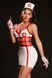 Erotic JSY Nurse Costume "Little Gabi" Dress, Gloves, Thong, Bonnet, Stethoscope, ONE SIZE, ONE SIZE