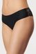 Seamless Brazilian panties with lace Julimex Tanga Black S