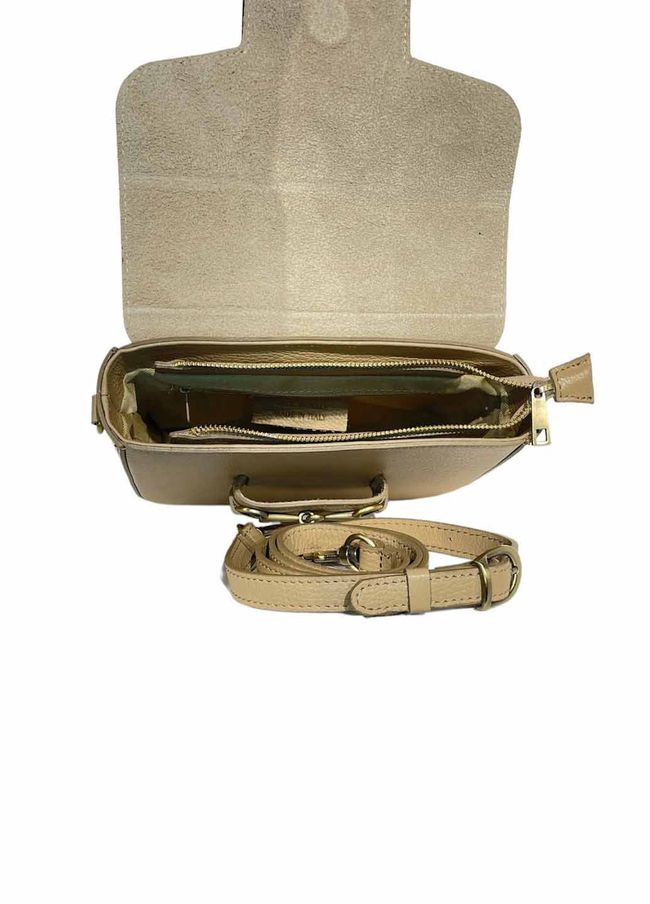 Сумка кожаная кросс-боди Italian Bags 11812 11812_taupe фото