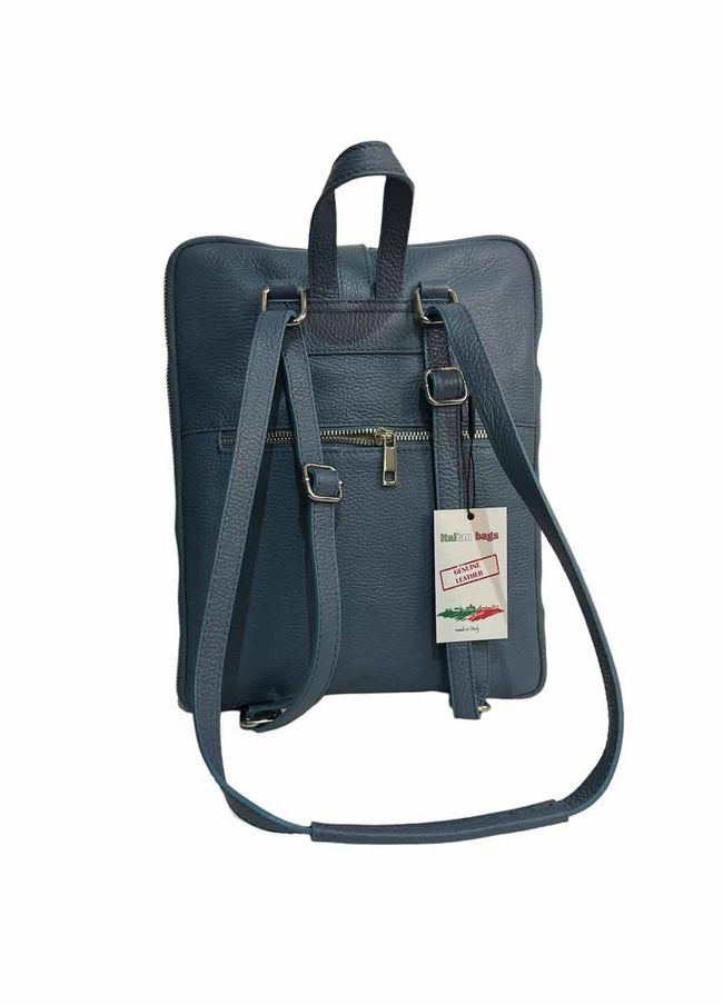 Шкіряний рюкзак Italian Bags 96835 Синій 96835_sky фото