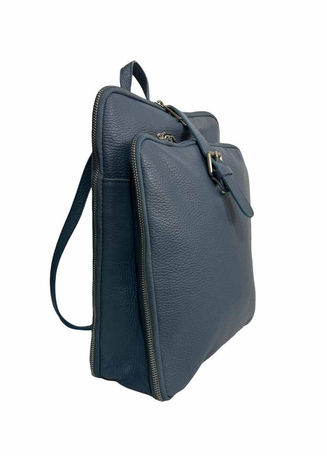 Шкіряний рюкзак Italian Bags 96835 Синій 96835_sky фото