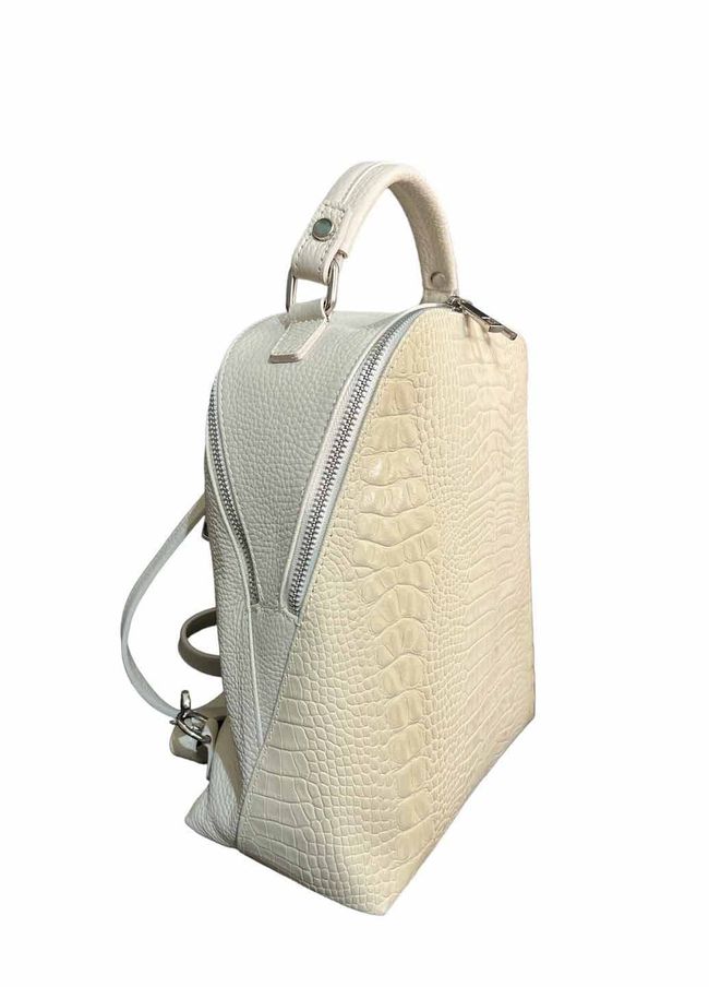 Рюкзак кожаный Italian Bags 1057 Светло-бежевый 1057_beige фото