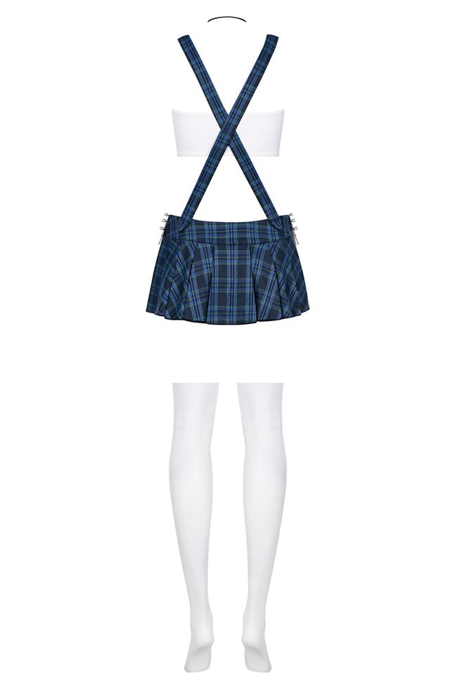Еротичний ігровий костюм студентки Studygirl costume Синьо-білий S/M 84255 фото