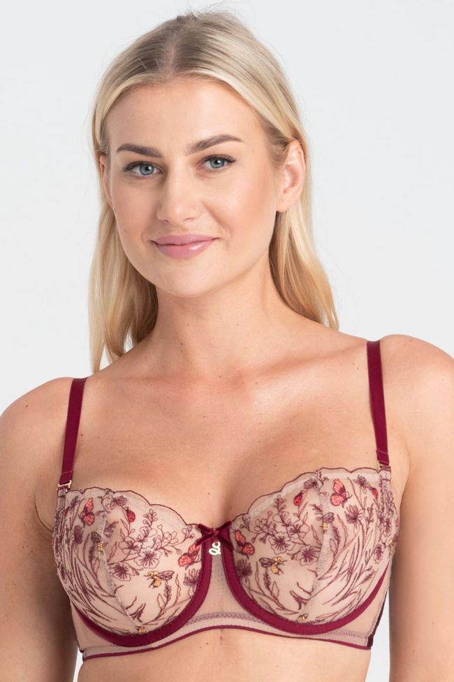 Bra soft with cup Samanta Adelina A142, Рубиновый, 70D