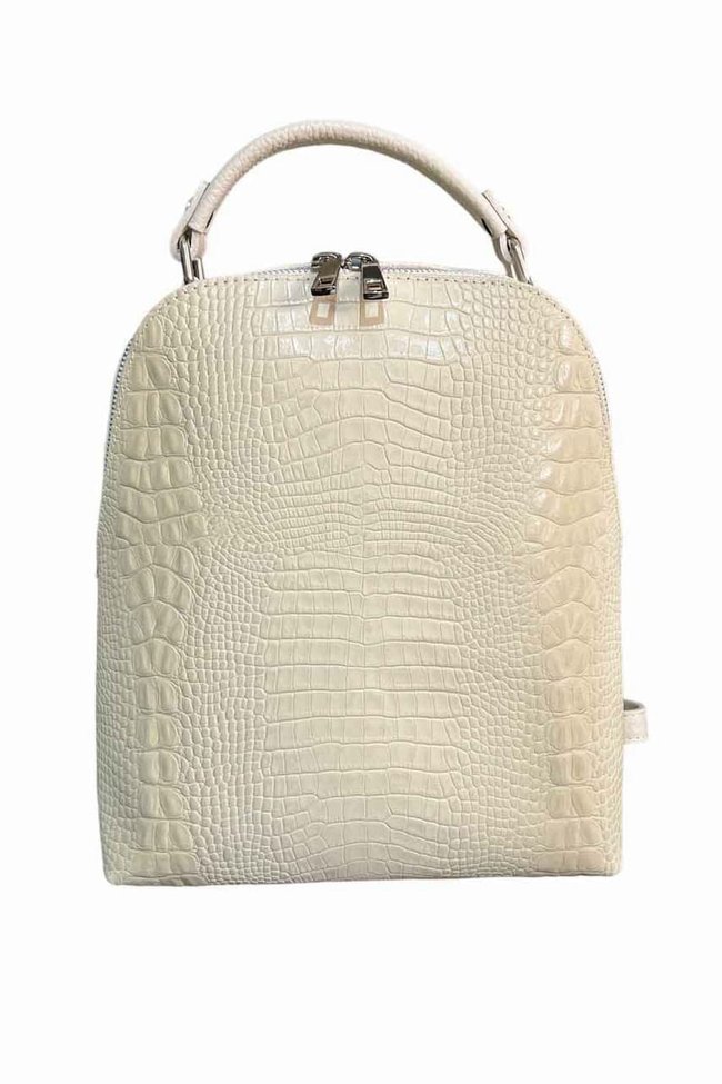 Рюкзак шкіряний Italian Bags 1057 Світло-бежевий 1057_beige фото