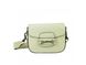 Women's crossbody handbag with a wide strap Firenze Italy F-IT-061WB, Light beige