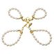 Перлинні наручники та поножі LOCKINK Pearl Handcuffs&Anklecuffs SX0909 фото 1