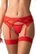 Obsessive Aliosa Lace Garter Belt, Red, L, XL, L/XL