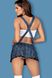Эротический игровой костюм студентки Studygirl costume Сине-белый L/XL 84256 фото 6