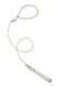 LOCKINK Pearl Collar&Leash Set, White, ONE SIZE