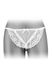 Fashion Secret KATIA thong panties with pearl thread, White, S, M, L, S/M/L