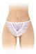 Fashion Secret KATIA thong panties with pearl thread, White, S, M, L, S/M/L