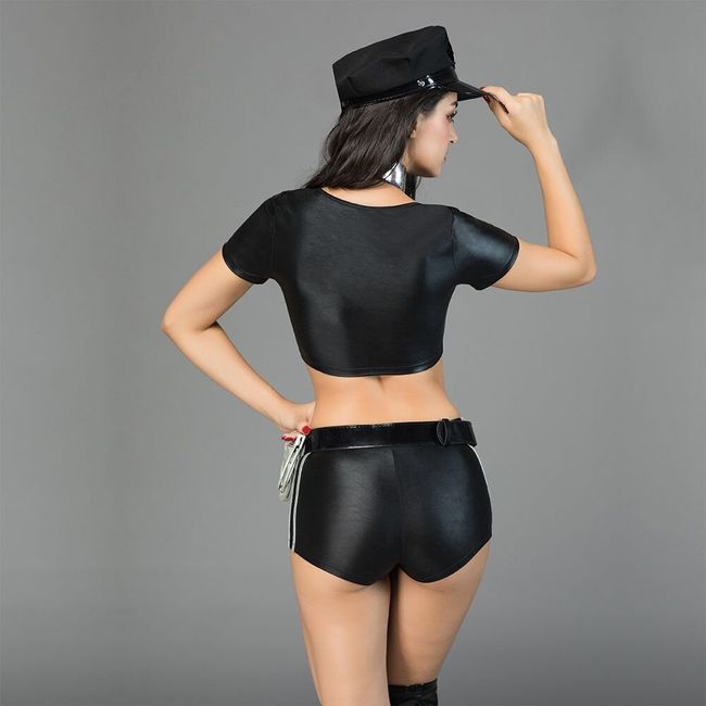 Эротический костюм полицейской JSY Пленительная Бонни Черный S/M SO3695 фото