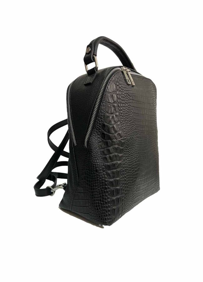 Рюкзак шкіряний Italian Bags 1057 Чорний 1057_black фото