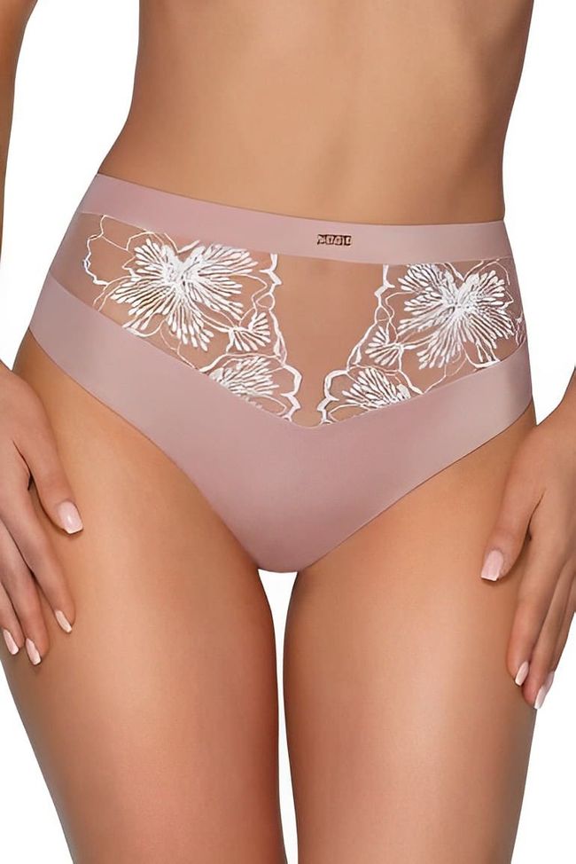 Brazilian panties with lace Ava Ancient Rose AV 2080/b, Розовый, XL