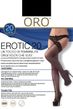 Чулки ORO Erotic 20 den самоудерживающиеся (9 см) Черные 1/2
