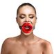 Кляп розширювач у формі губ Art of Sex - Gag Lips натуральна шкіра SO5148 фото 2