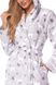 Халат женский с капюшоном L&L 2126 Winter Перламутрово-серый XL 93218 фото 6