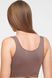Seamless bra-top with soft cups without wires ORO 4404 Brown S/M