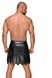 Men's gladiator skirt Noir Handmade H053 Eco leather men's gladiator skirt, Black, XL