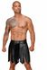 Men's gladiator skirt Noir Handmade H053 Eco leather men's gladiator skirt, Black, XL